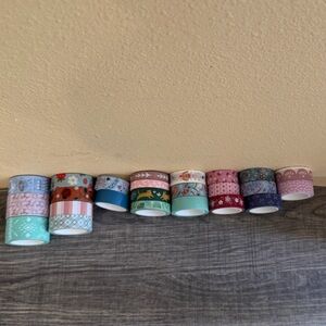 Archer & Olive Assorted Decorative Washi Tape Set - Pastel & Festive Patterns